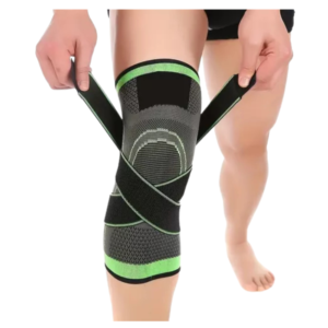 Rodillera deportiva con refuerzo elasticado