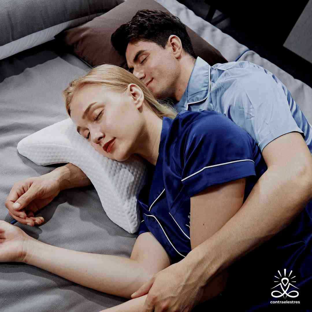 Almohada Memory Brazo Ortopédica Cojín Curvo Cuello Cervical - Imagen 4