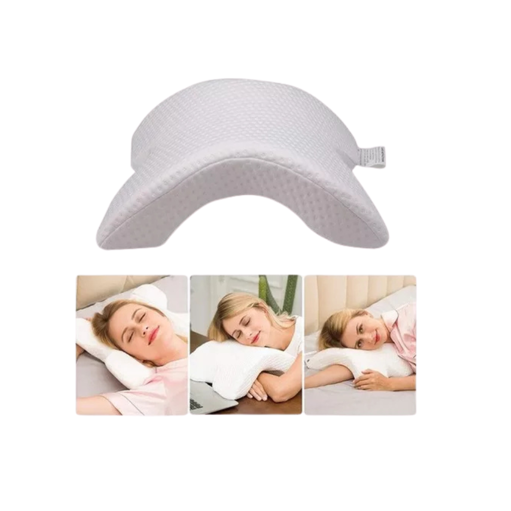 Almohada Memory Brazo Ortopédica Cojín Curvo Cuello Cervical - Imagen 2