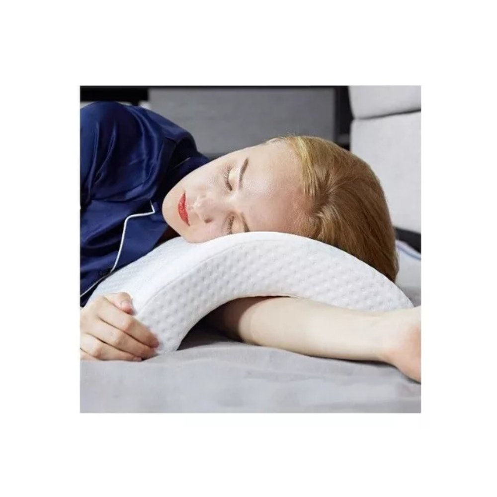 Almohada Memory Brazo Ortopédica Cojín Curvo Cuello Cervical - Imagen 3