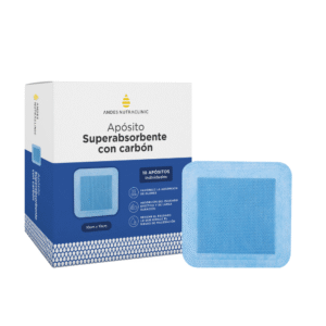 Apósito Superabsorbente con Carbón 10 x 10 cm